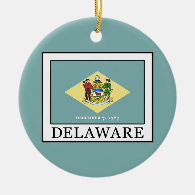 Delaware Keramik Ornament (Vorne)