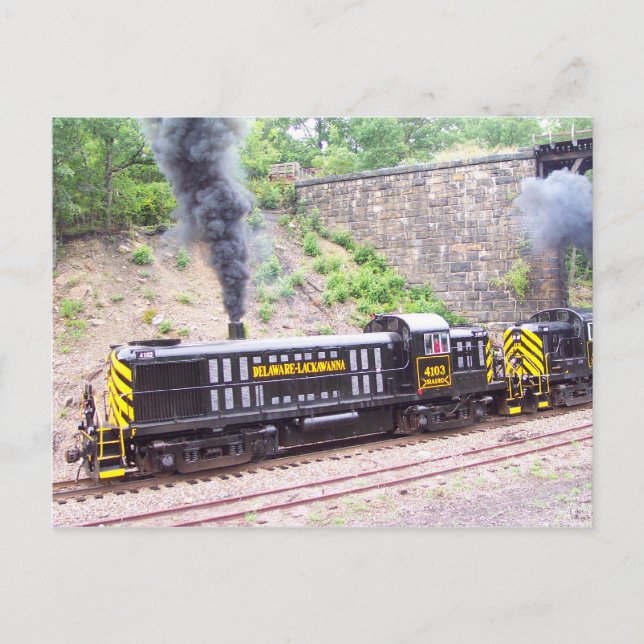 Delaware Lackawanna Railway Company Alco RS-3s Postkarte (Vorderseite)