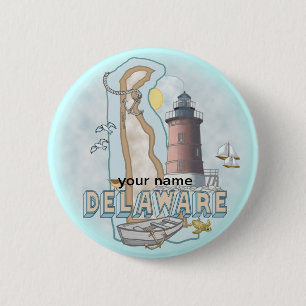 Delaware Leuchtturm Pin-Button Button