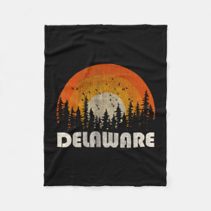 Delaware - lustige Natur Retro-Wandern 60er 70er 8 Fleecedecke
