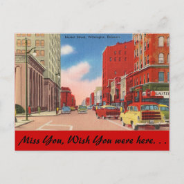 Delaware, Market Street Postkarte