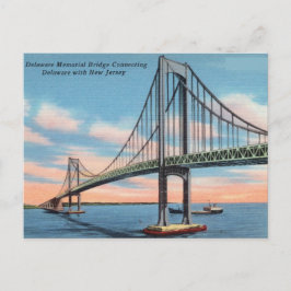 Delaware Memorial Bridge verbindet New Jersey Postkarte