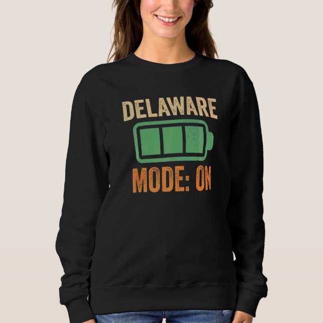 Delaware-Modus auf Batterie Sweatshirt (Vorderseite)