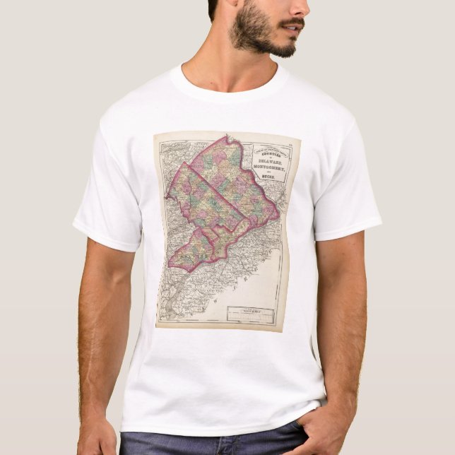 Delaware, Montgomery, sträubt sich Landkreise T-Shirt (Vorderseite)