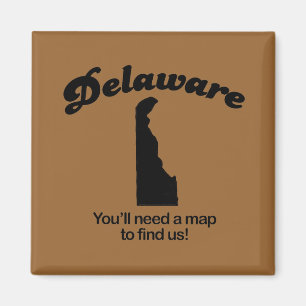 Delaware-Motto - Ihr Willensbedarf eine Karte, uns Magnet