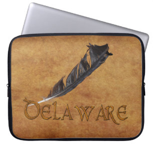DELAWARE Native American Feaather Laptop Sleeve