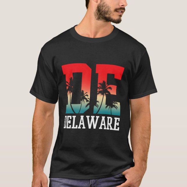 Delaware Palm Tree De T-Shirt (Vorderseite)