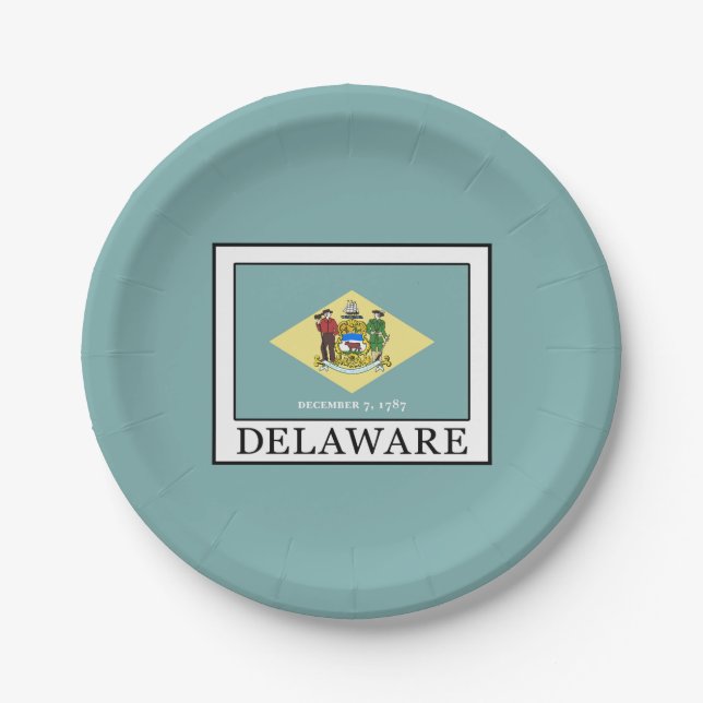 Delaware Pappteller (Vorderseite)