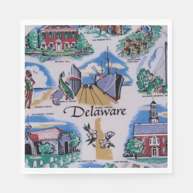 Delaware-Party  Serviette (Vorderseite)