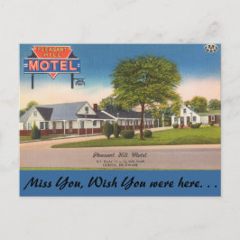 Delaware, Pleasant Hill Motel Postkarte