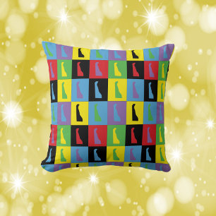Delaware Pop Art Staat Pattern Kissen