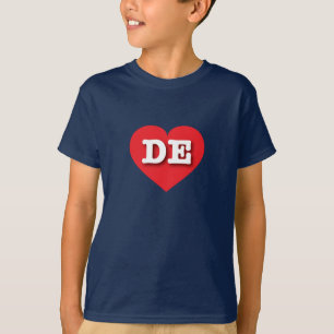 Delaware Red Heart - I Liebe DE T-Shirt