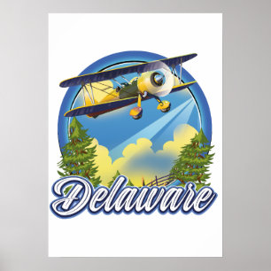 Delaware-Reiselogo Poster