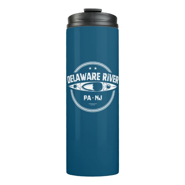 Delaware River Kayaking Thermosbecher (Vorderseite)