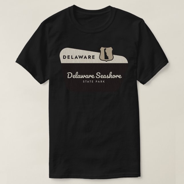 Delaware Seashore Staat Park Delaware Willkommensz T-Shirt (Design vorne)