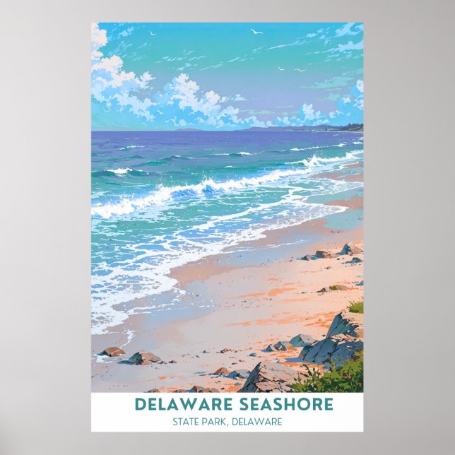 Delaware Seashore Staat Park Poster (Vorne)