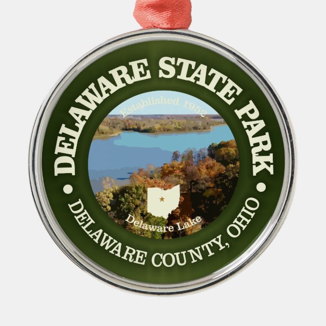 Delaware SP Ornament Aus Metall (Vorne)