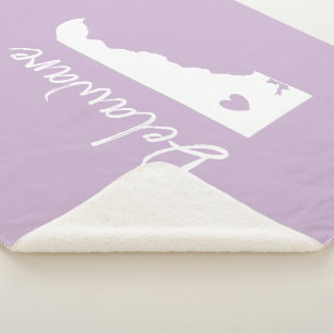 Delaware Staat Map Liebe Zuhause Sherpadecke
