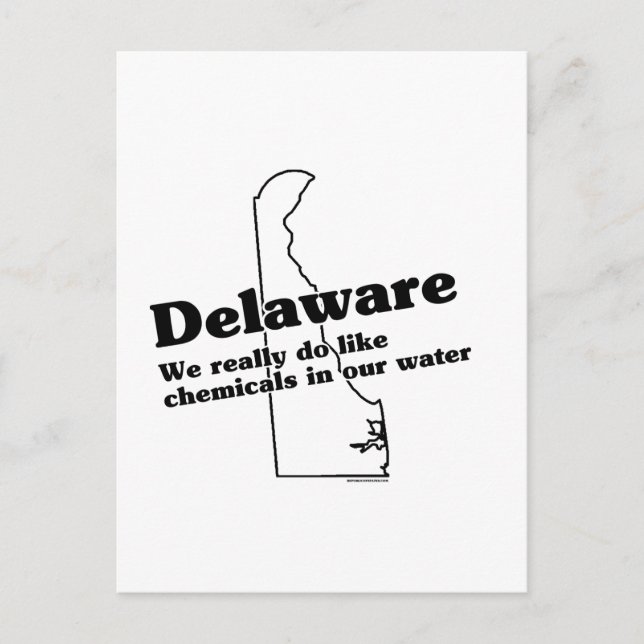Delaware Staat Slogan Postkarte (Vorderseite)