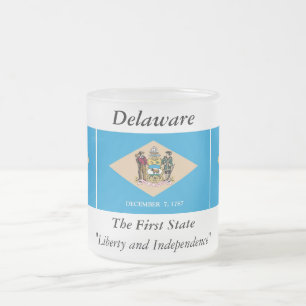 Delaware-Staats-Flagge Mattglastasse