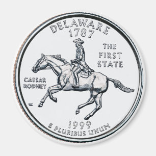 Delaware-Staats-Viertelmagnet 1999 Magnet
