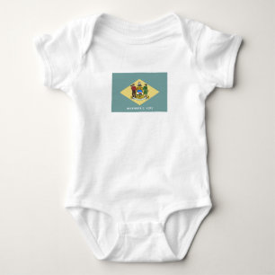 Delaware Staatsflagge Baby Strampler