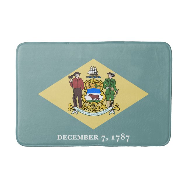 Delaware-Staatsflagge Badematte (Vorderseite)