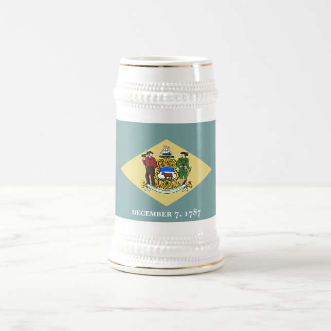 Delaware-Staatsflagge Bierglas (Mittel)
