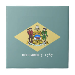 Delaware Staatsflagge Fliese