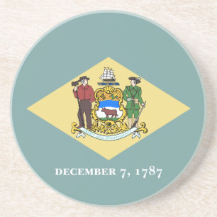 Delaware Staatsflagge Getränkeuntersetzer