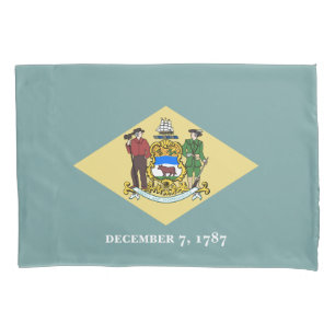 Delaware-Staatsflagge Kissenbezug