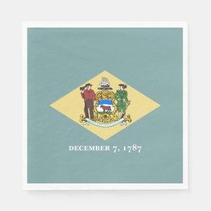 Delaware Staatsflagge Serviette