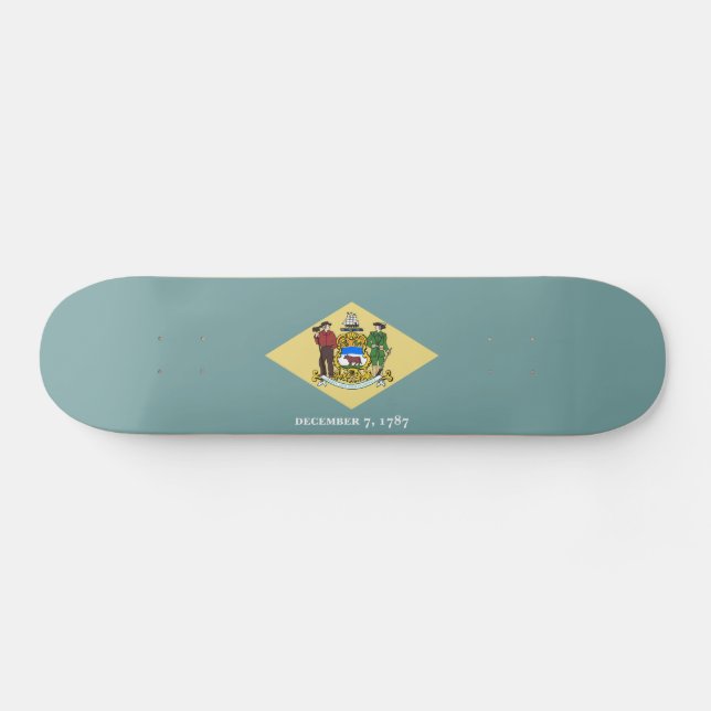 Delaware-Staatsflagge Skateboard (Horizontal)