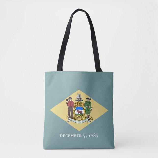 Delaware Staatsflagge Tasche (Vorderseite)