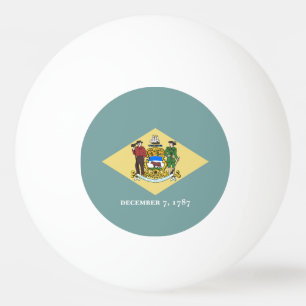 Delaware Staatsflagge Tischtennisball