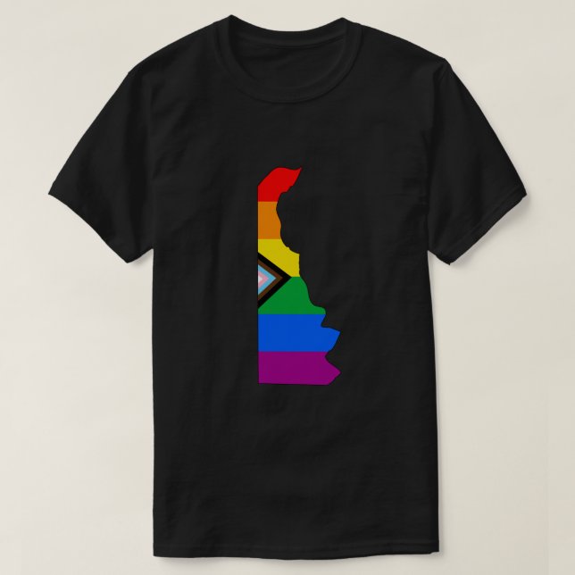 Delaware Staatsstolz LGBTQ Progress Prix T-Shirt (Design vorne)