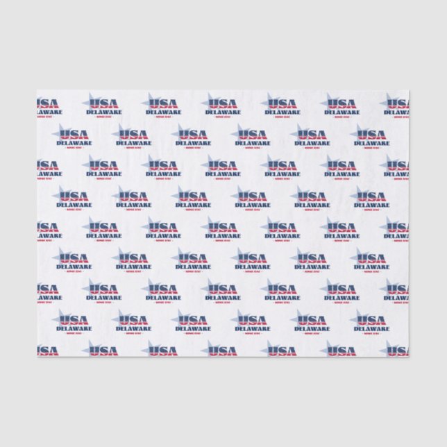 Delaware Staatsstolz Tissue Paper Seidenpapier (Vorderseite)