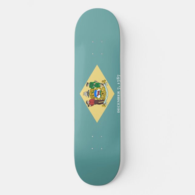 Delaware State Flag Design Skateboard (Vorderseite)