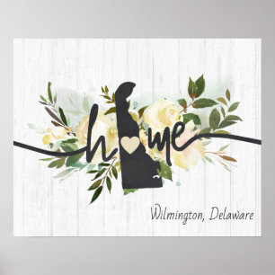 Delaware State Personalisiert Ihre Heimatstadt Rus Poster
