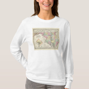 Delaware und Maryland mit Bezirk Columbia T-Shirt