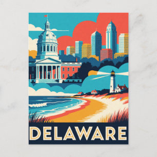 Delaware USA Atlantikküsten Koloniale Geschichte � Postkarte