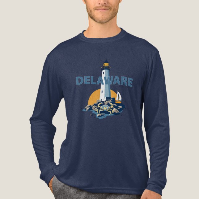 Delaware, USA Tri-Blend Shirt (Vorderseite)