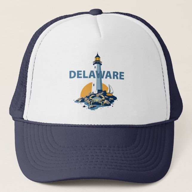 Delaware, USA Truckerkappe (Vorderseite)