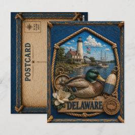 Delaware Vintage Reise Postkarte