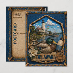 Delaware Vintage Reise Postkarte