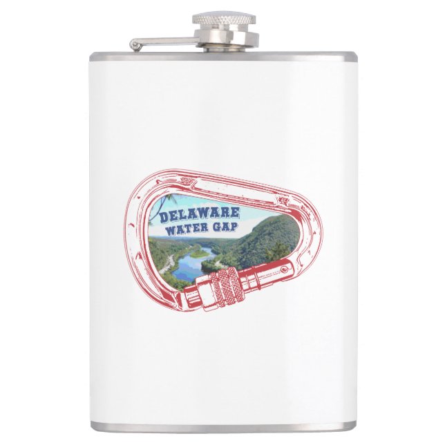 Delaware Water Gap Climbing Carabiner Flachmann (Vorderseite)