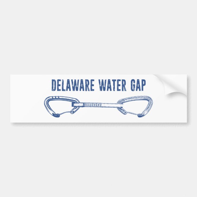 Delaware Water Gap Klettern Schnellziehen Autoaufkleber (Vorne)