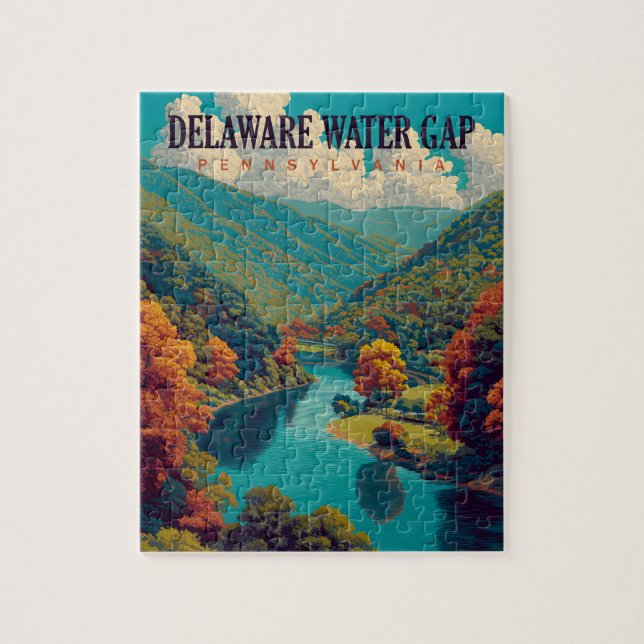 Delaware Water Gap Vintage Travel (Vertikal)