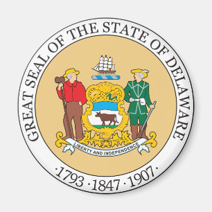 Delaware-Zeichen Magnet