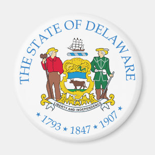 Delaware-Zeichen Magnet